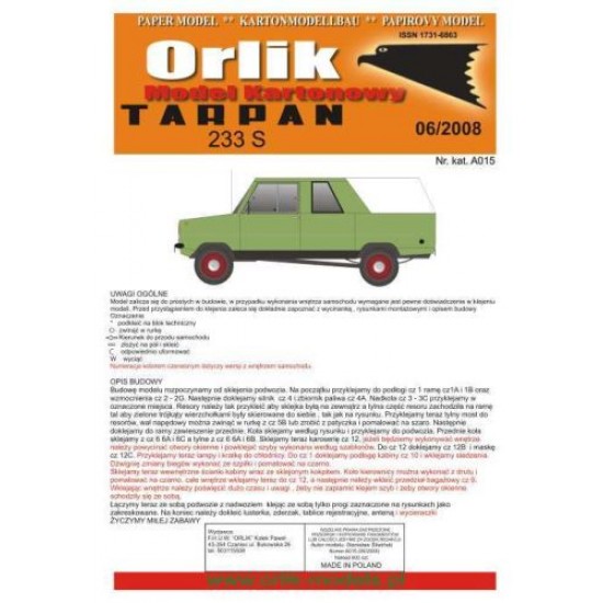 Tarpan 233S (Orlik A015)