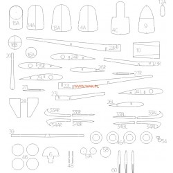 Caudron CR.714C1 (WAK 1/2021) Elementy wycięte laserem Caudron CR.714C1 (WAK 1/2021) Elementy wycięte laserem