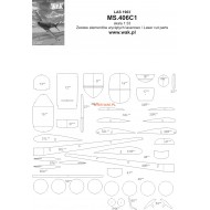 Morane-Saulnier 406C1  (WAK 11-12/2021) Elementy wycięte laserem Morane-Saulnier 406C1  (WAK 11-12/2021) Elementy wycięte laserem