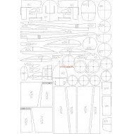 Hawker Typhoon Mk. IB (WAK) Elementy wycięte laserem Hawker Typhoon Mk. IB (WAK) Elementy wycięte laserem