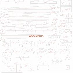 Ki-51 Sonia (WAK 4/2022) Elementy wycięte laserem Ki-51 Sonia (WAK 4/2022) Elementy wycięte laserem