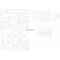 P-38J/H Lightning (WAK) Elementy wycięte laserem P-38J/H Lightning (WAK) Elementy wycięte laserem