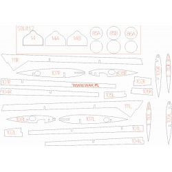 Lim-2 / SBLim-2 / Mig-15 (WAK) Elementy wycięte laserem Lim-2 / SBLim-2 / Mig-15 (WAK) Elementy wycięte laserem