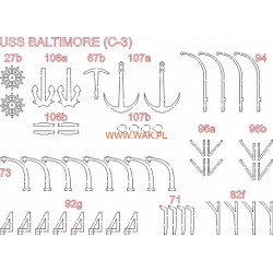 USS Baltimore (WAK 3/2024) Elementy wycięte laserem USS Baltimore (WAK 3/2024) Elementy wycięte laserem
