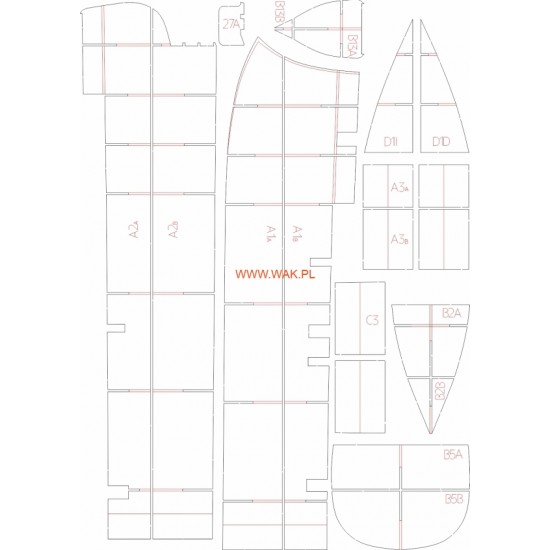 USS Baltimore (WAK 3/2024) Elementy wycięte laserem USS Baltimore (WAK 3/2024) Elementy wycięte laserem