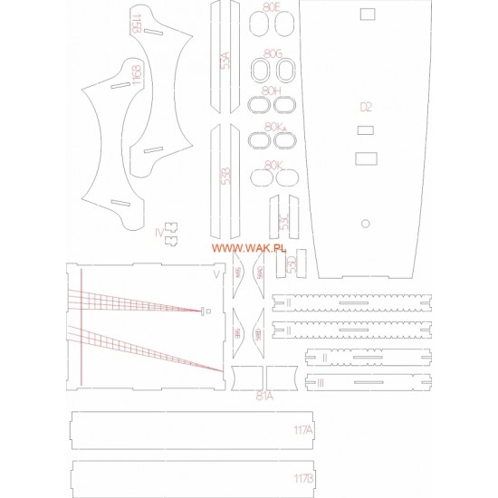 USS Baltimore (WAK 3/2024) Elementy wycięte laserem USS Baltimore (WAK 3/2024) Elementy wycięte laserem