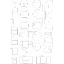 Salmson 2A2 (WAK 4/2024-L) Elementy wycięte laserem Salmson 2A2 (WAK 4/2024-L) Elementy wycięte laserem