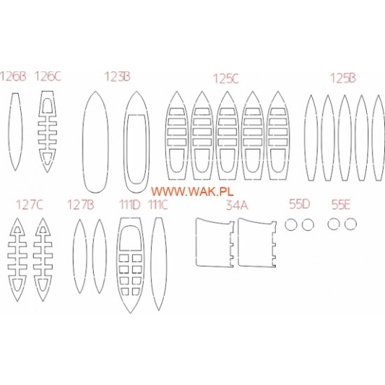 USS Texas (WAK 7/2024) Elementy wycięte laserem USS Texas (WAK 7/2024) Elementy wycięte laserem