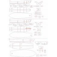 Ścigacze artyleryjskie "S-2", S-3", "S-4" (WAK Extra 3/2023) Elementy wycięte laserem Ścigacze artyleryjskie "S-2", S-3", "S-4" (WAK Extra 3/2023) Elementy wycięte laserem