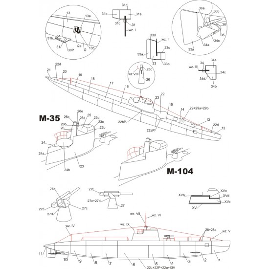 Okręty podwodne typu M M-35 i M-104 (WAK 2/2016)