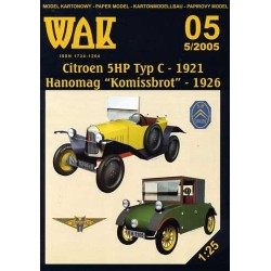 Citroen 5HP Typ C - 1921 & Hanomag "Komissbrot" - 1926 (WAK 5/2005) Citroen 5HP Typ C - 1921 & Hanomag "Komissbrot" - 1926 (WAK 5/2005)