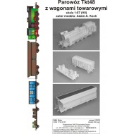 Parowóz Tkt48 z wagonami towarowymi (WAK Extra 1/2013) Parowóz Tkt48 z wagonami towarowymi (WAK Extra 1/2013)